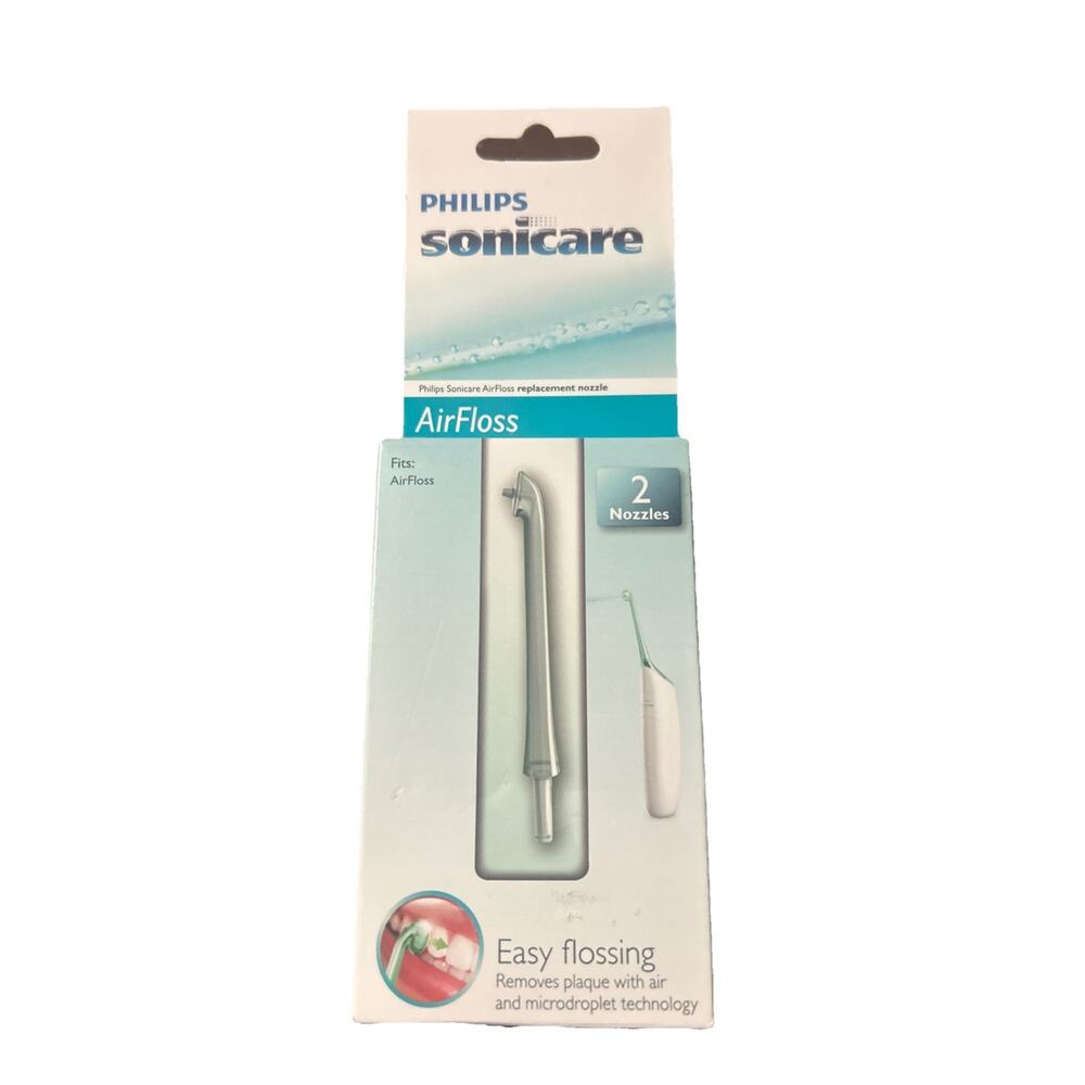 New Philips Sonicare Standard AirFloss HX8002 2x Replacement Nozzle Tips Sealed